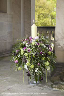 Candle Church Flowers and bespoke tribtes