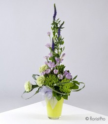 Lovely lilac and green arrangement