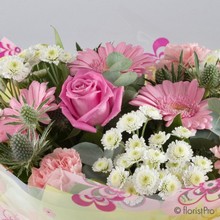 Pretty pink Pearl handtied floral  arrangement