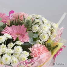 Pretty pink Pearl handtied floral  arrangement